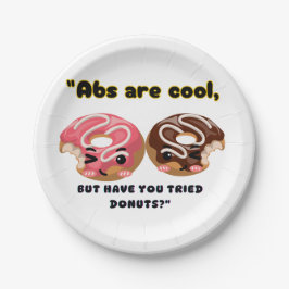 ABS ZIJN COOL, MAAR MOETEN DONUTS PROBEREN PAPIEREN BORDJE