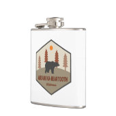 Absaroka - Beer van de wilde natuur in Beartand Heupfles (Links)