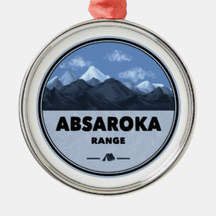 Absaroka Range Montana Wyoming Camping Metalen Ornament