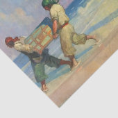 "Absconding with the Treasure" van NC Wyeth Tissuepapier (Detail)