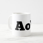Absence tasse de café de cire/de "AoW" de logo (Devant gauche)