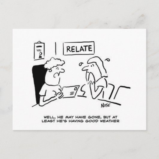 Absent Mari envoie une carte postale. (Devant)