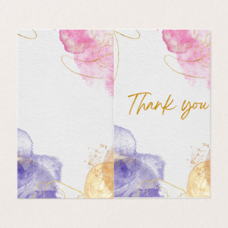 Absenter les Cartes de remerciements WaterColor