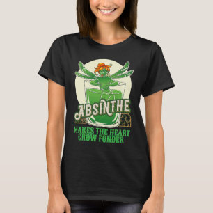 Absinthe Alcohol Green Fairy maakt de hartgroei T-shirt