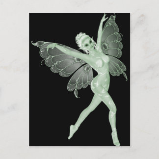 Absinthe Art Signature Green Fairy 3B Briefkaart