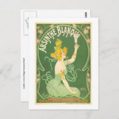 Absinthe Blanqui Nover Fine Art Briefkaart (Voorkant / Achterkant)
