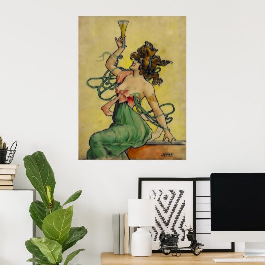 Absinthe Blanqui Nover Poster (Thuiskantoor)