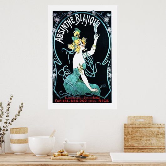 Absinthe Blanqui Poster (Keuken)