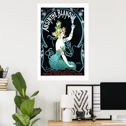 Absinthe Blanqui Poster (Thuiskantoor)