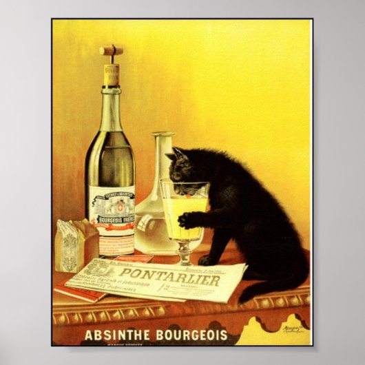 Absinthe Bourgeois Vintage Poster (Voorkant)