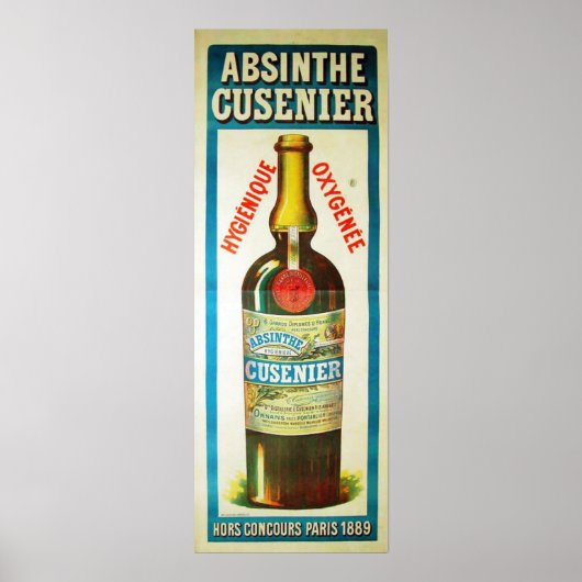 ABSINTHE CUSENIER Poster (Voorkant)