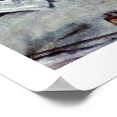 Absinthe door Edgar Degas Poster (Hoek)