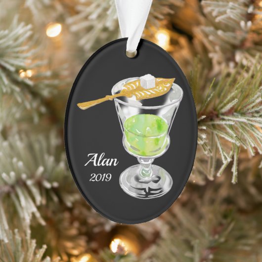 Absinthe Drink Personalized Ornament (Boom)
