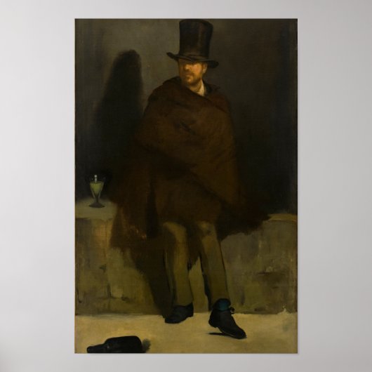 Absinthe Drinker by Manet - Poster (Voorkant)