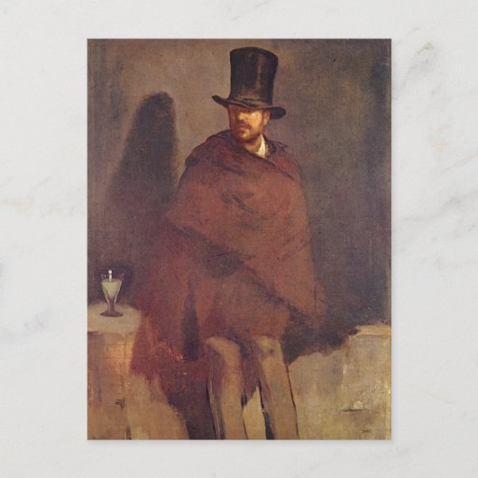 Absinthe Drinker - Edouard Manet Briefkaart (Voorkant)