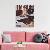 Absinthe - Edgar Degas - c1876 Canvas Afdruk (Insitu (Woonkamer))