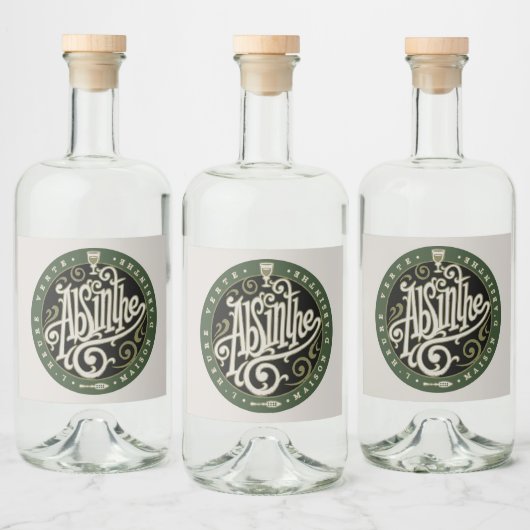 Absinthe Étiquette 2 (Bouteilles)