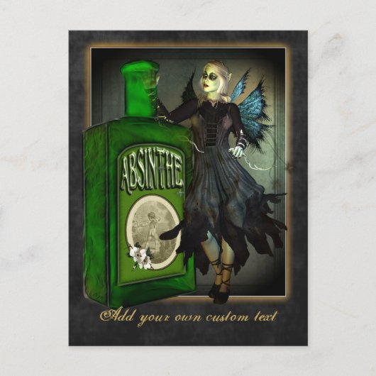 Absinthe Faerie Postcard Briefkaart (Voorkant)