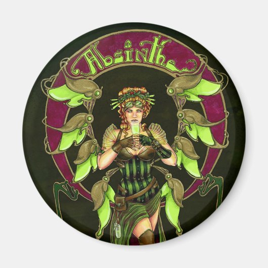 Absinthe Fairy Magnet Magneet (Voorkant)