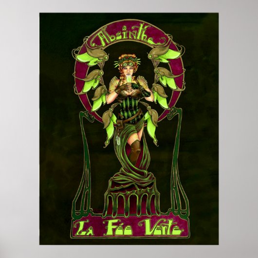 Absinthe Fairy Poster (Voorkant)