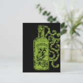 Absinthe-flessenzols Briefkaart (Staand voorkant)