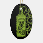 Absinthe-flessenzols Keramisch Ornament (Links)