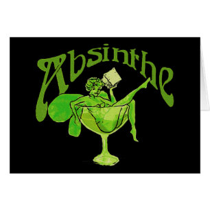 Absinthe Girl in Glass