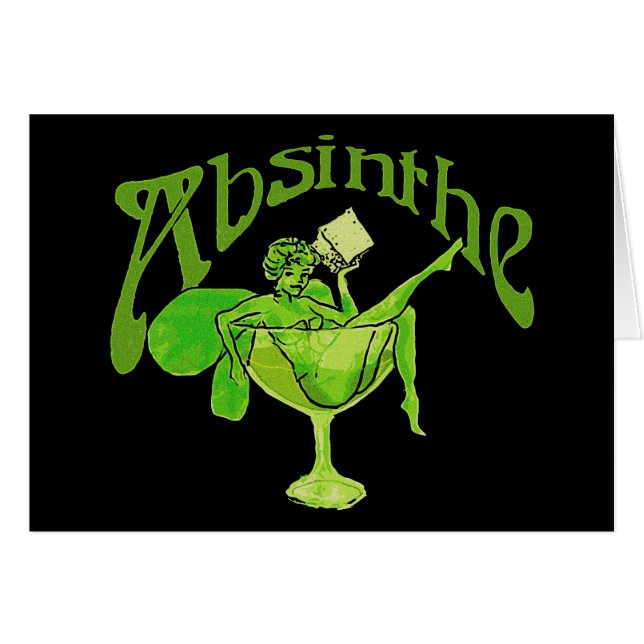 Absinthe Girl in Glass (Devant horizontal)