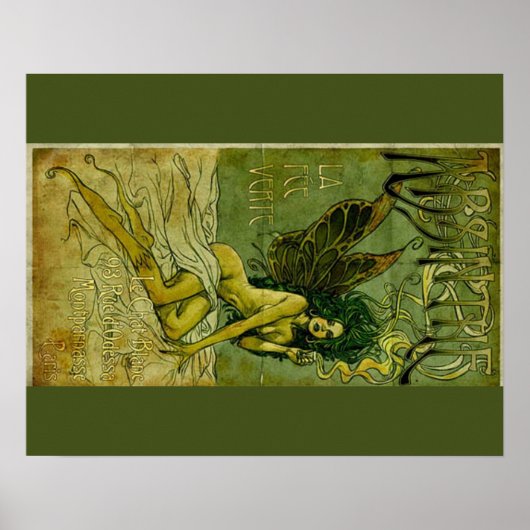 Absinthe Green Fairie Poster (Voorkant)