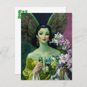 Absinthe Green Fairy Briefkaart