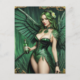 Absinthe Green Fairy Briefkaart