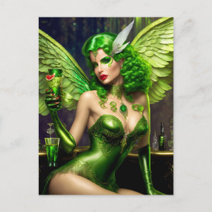 Absinthe Green Fairy Briefkaart