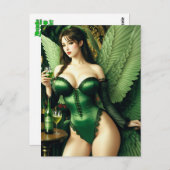 Absinthe Green Fairy Carte postale (Devant / Derrière)