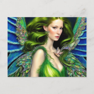 Absinthe Green Fairy Carte postale