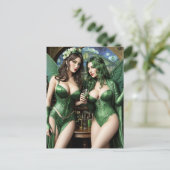 Absinthe Green Fairy Carte postale (Debout devant)