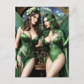 Absinthe Green Fairy Carte postale (Devant)