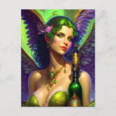 Absinthe Green Fairy Carte postale (Devant)