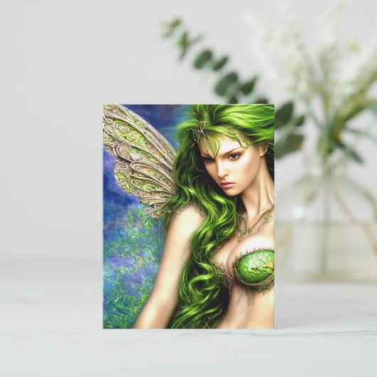 Absinthe Green Fairy Carte postale (Debout devant)