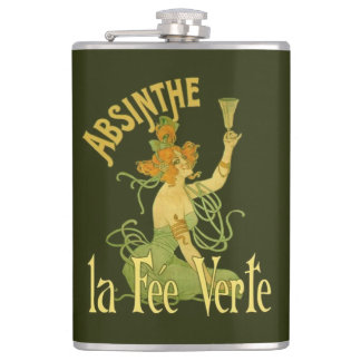 Absinthe Green Fairy La Fee Verte, Poster Steampun Heupfles