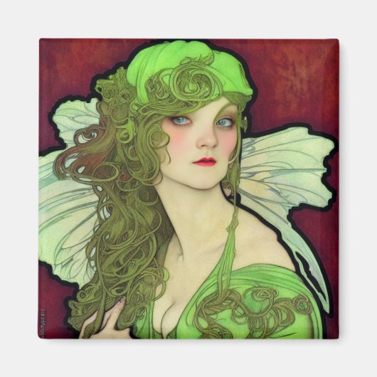 Absinthe Green Fairy Magnet Magneet (Voorkant)