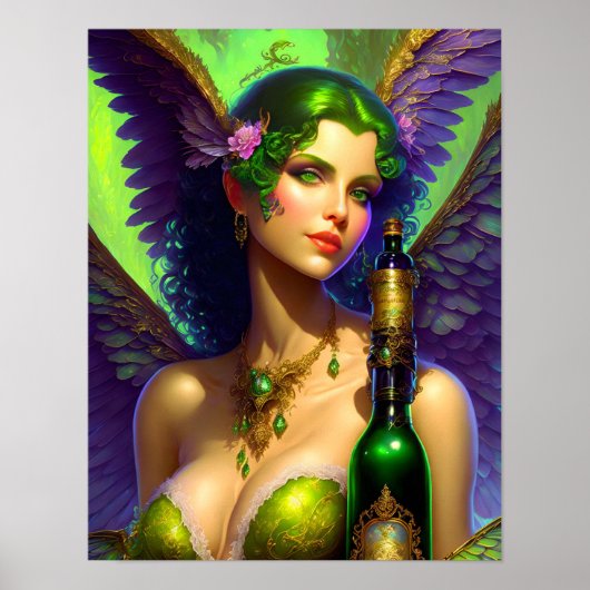 Absinthe Green Fairy Poster (Voorkant)