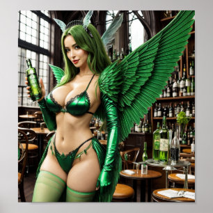 Absinthe Green Fairy Poster