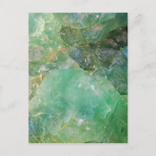 Absinthe Green Quartz Crystal Briefkaart