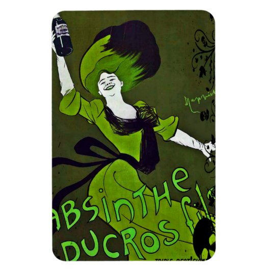 Absinthe in Green Flexible Fridge Magnet Magneet (Verticaal)