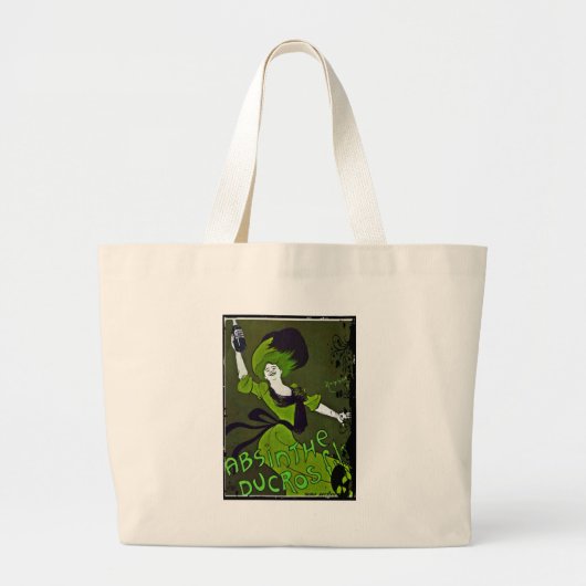 Absinthe in Green Grote Tote Bag (Voorkant)