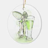 Absinthe La Fee verte faire with Glass Keramisch Ornament (Links)