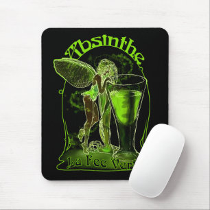 Absinthe La Fee verte faire with Glass Muismat