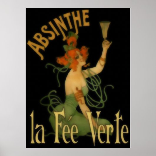 Absinthe La Fee Verte Poster (Voorkant)