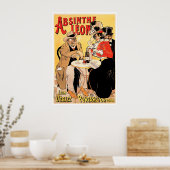 Absinthe Leon Drink en kunst Poster (Keuken)