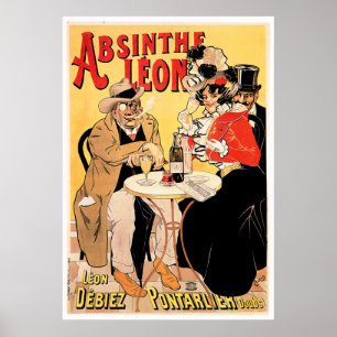 Absinthe Leon  Drink en kunst Poster